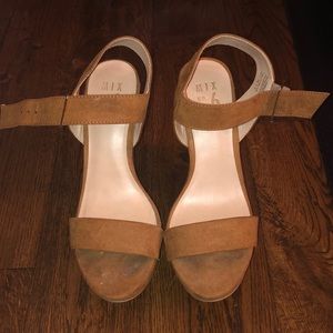 Brown sandal wedges